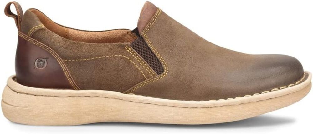 NEW Børn Dalton Slip-On Shoes Men’s Size 8 Taupe Distressed BM0015817